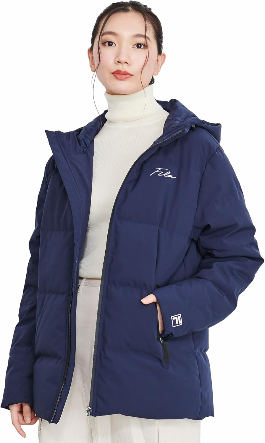 FILA Heritage (フィラ) ダウンジャケット フード付き コート Hood